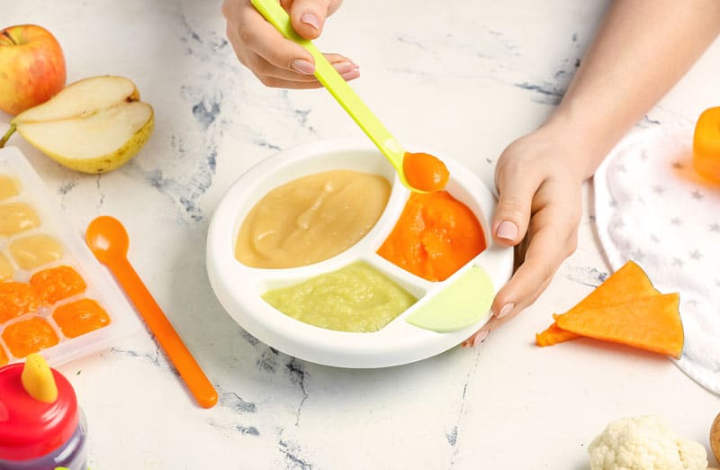 Purée froide bébé